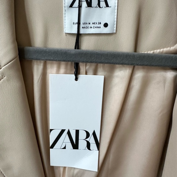 Zara Cream Trench Coat for Women - Picture 3 of 4